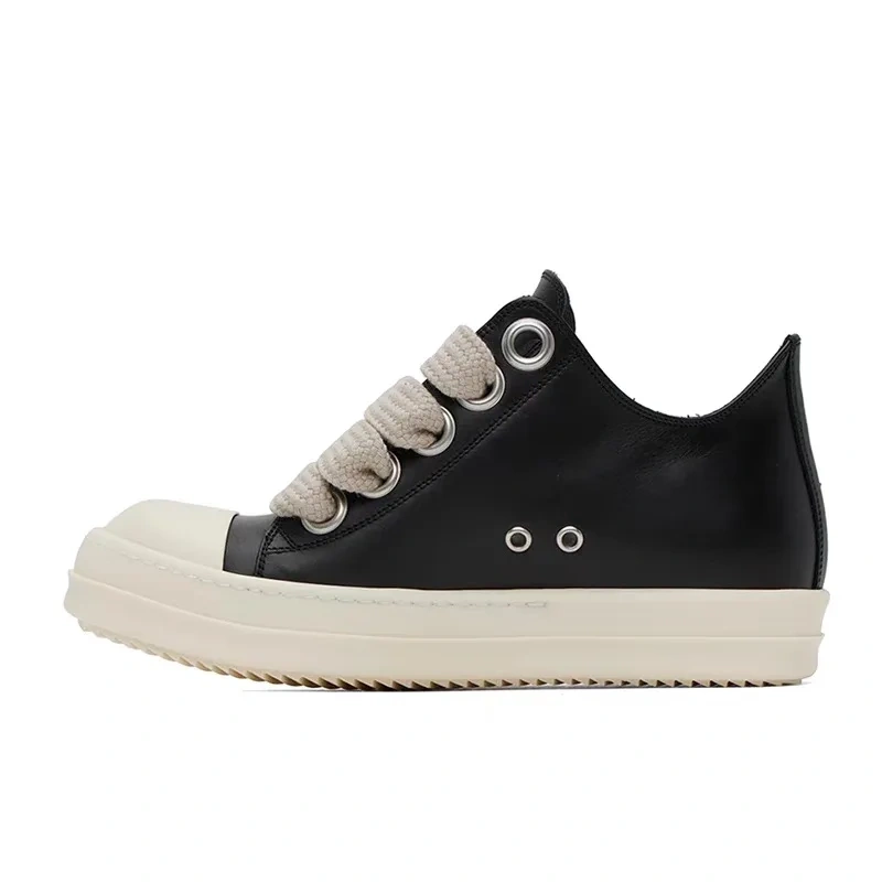 Spring Autumn New British Style Leisure Chunky Bottom Sewing Cross-tied Genuine Leather Men Casual Sneakers Male Board Shoes