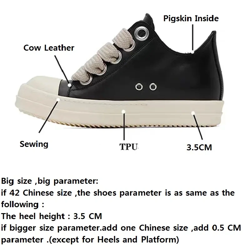 Spring Autumn New British Style Leisure Chunky Bottom Sewing Cross-tied Genuine Leather Men Casual Sneakers Male Board Shoes