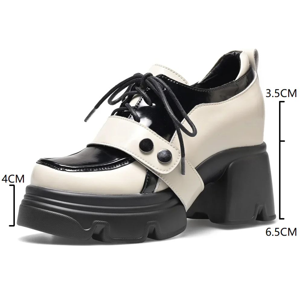 Spring Autumn New Slim 10 CM Height Increasing Platform Mixed Colors Belt Buckle Lace-Up Genuine Leather Women Casual Shoes Sneakers 60127