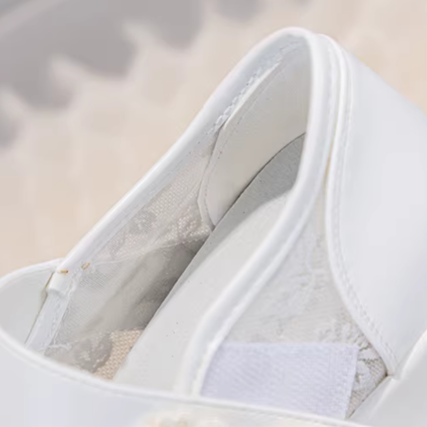 Spring Autumn New Retro 9 CM Super High Block Heels Platform Shallow Mouth Embroidery Belt Hook Loop Mesh Genuine Leather Women Casual Shoes 60202