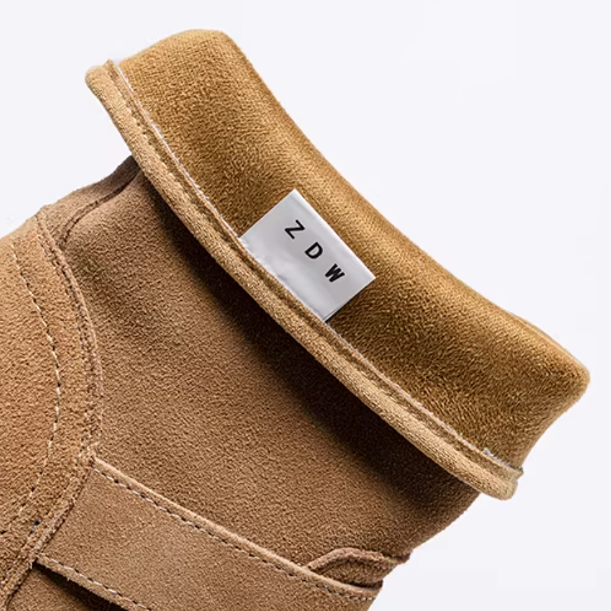 12 CM Inner Height Increasing Women's Ankle Boots Suede Leather Belt Buckle Platform Slip On Casual 2025 Spring Autumn New Boots 60203