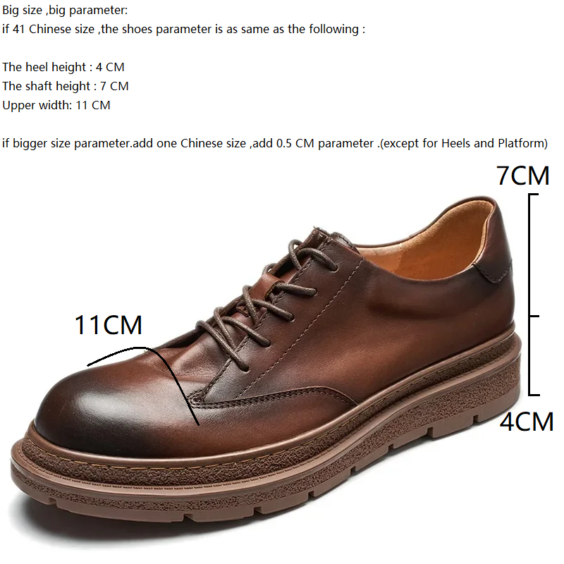 Spring Summer Autumn Fashion Leisure British Style Chunky Bottom New Arrival Cross Tied Genuine Cow Leather Shallow Mouth Single Shoes 60226