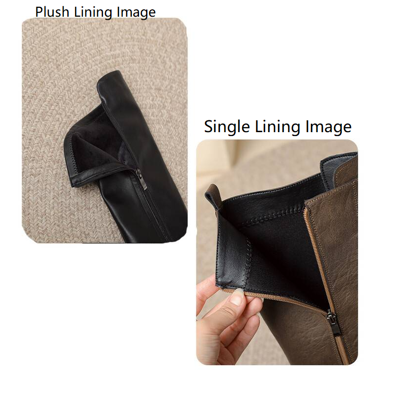 Spring Autumn Winter New Slim 14 CM Height Increasing Platform Genuine Leather Side Zipper Stretch Fabric Women Over-the-Knee Long Modern Boots 60302