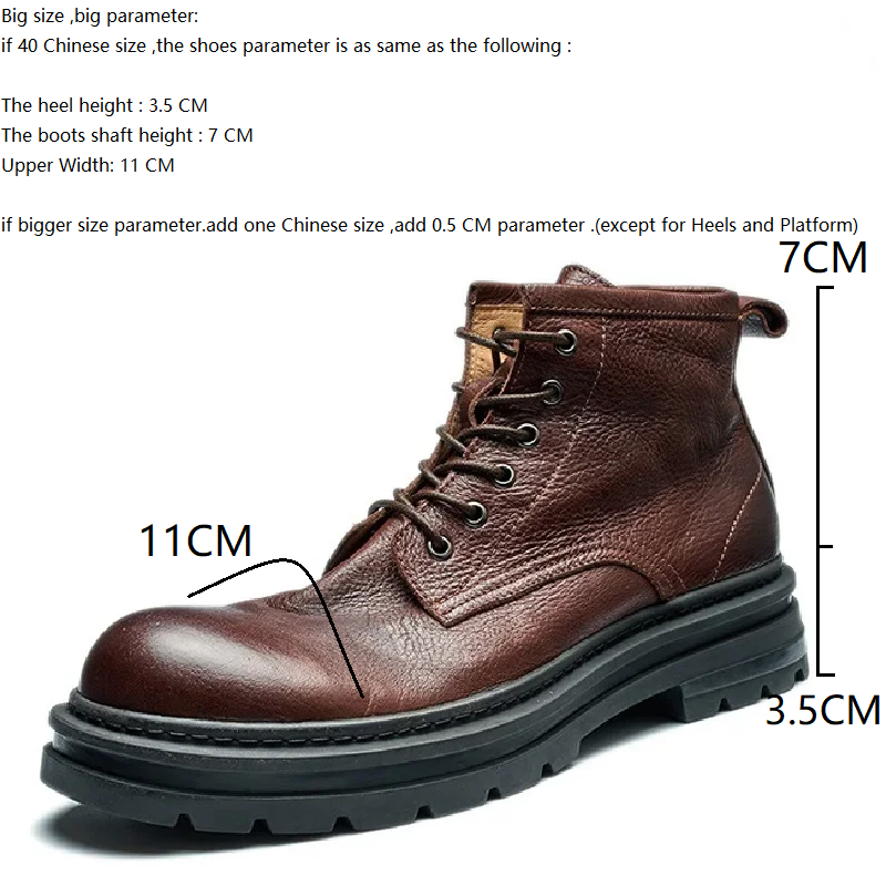 Spring Autmun New Arrival British Style Retro Thick Heels Sewing Cross Tied Genuine Leather Men Ankle Short Motorcycle Boots Winter Plush 60304