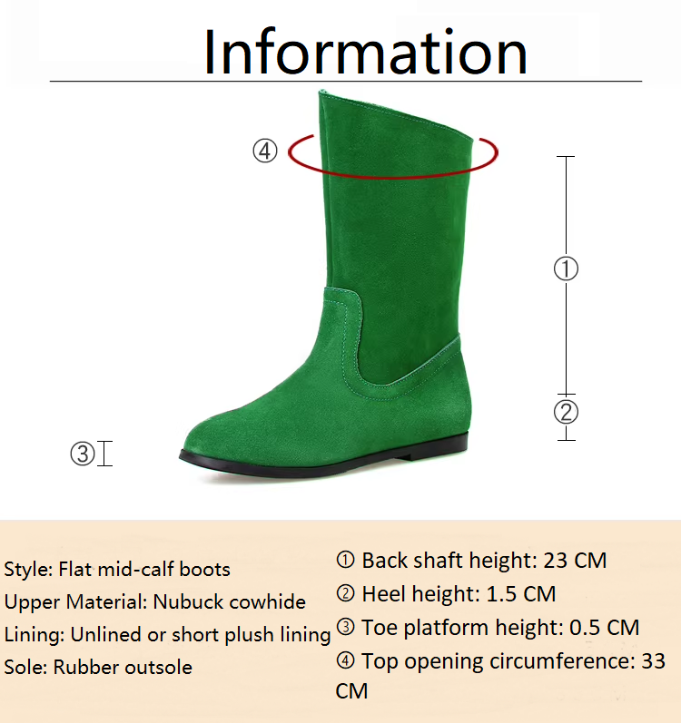 Spring Autumn British Style Retro Thick Low Heels Sewing Full Grain Leather Women Mid-Calf Equestrian Boots Winter Plush Inside