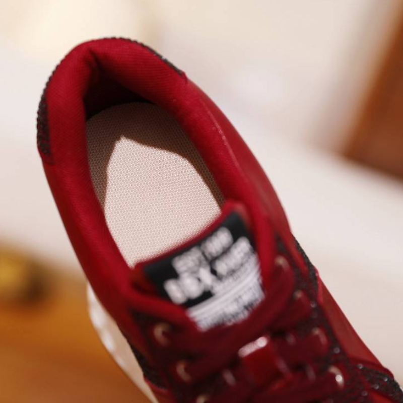 Women's Autumn New Fashion Genuine Leather Crystals Slim 12 CM Hidden Wedge Heel Lace-Up Platform Solid Color Concise Shoes 60314