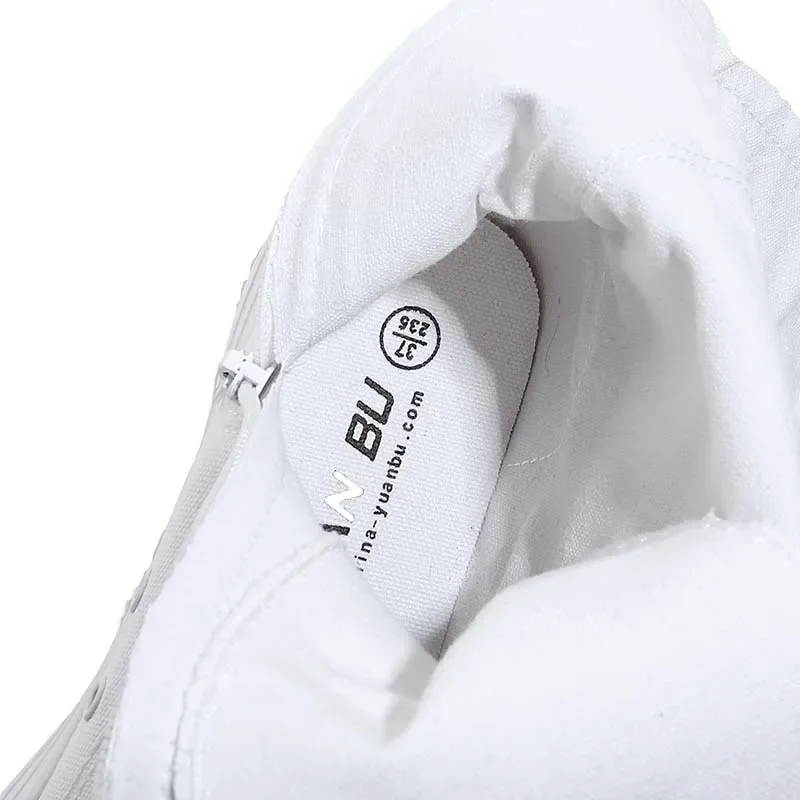 Women Dance Shoes Korean Style Slim Cross-tied Flowers Zipper Plus Size 42 43 Canvas Ladies Knee-High Long Equestrian Boots 60314