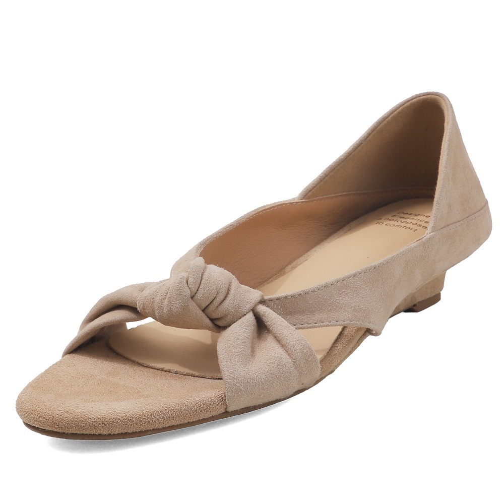 Women Genuine Leather French Twist 3 CM Low Heel Summer Shoes Cut Out Open Toe Retro Shallow Mouth Cross Strap Casual Sandals 60523