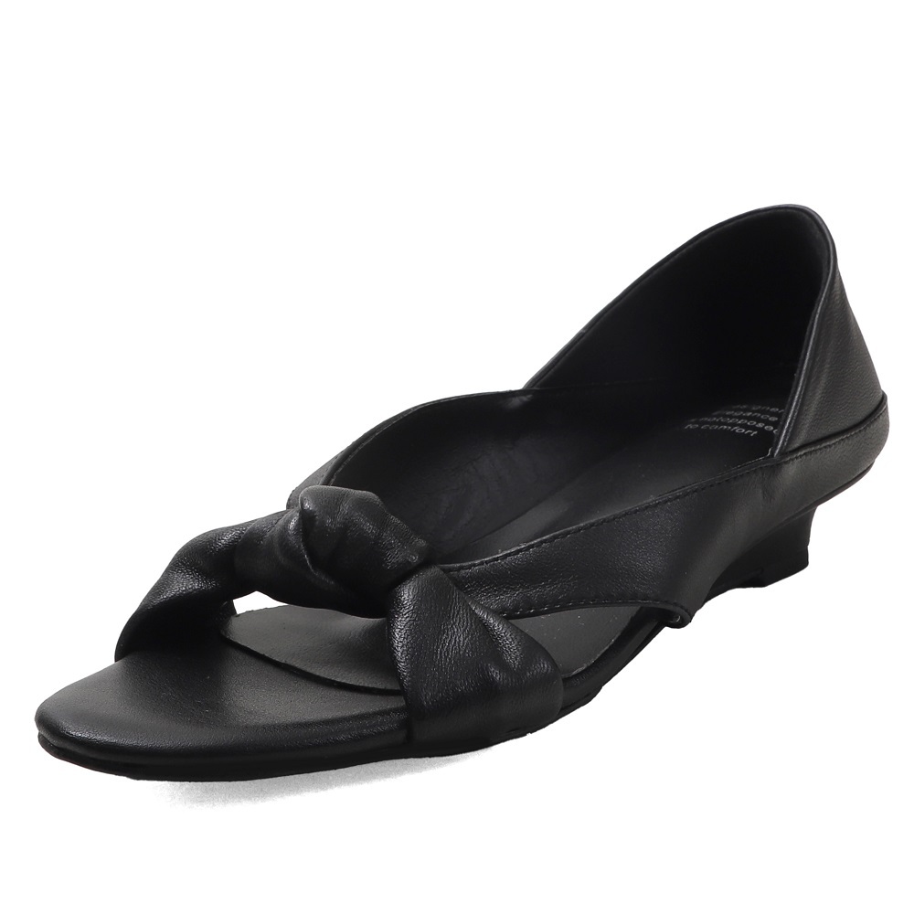 Women Genuine Leather French Twist 3 CM Low Heel Summer Shoes Cut Out Open Toe Retro Shallow Mouth Cross Strap Casual Sandals 60523