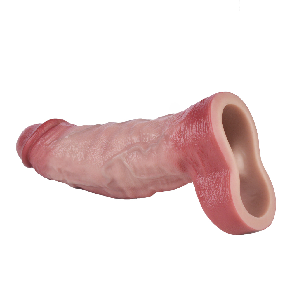 Thutse 7.09" x Girth 3.71" Silicone Realistic Penis Sleeve