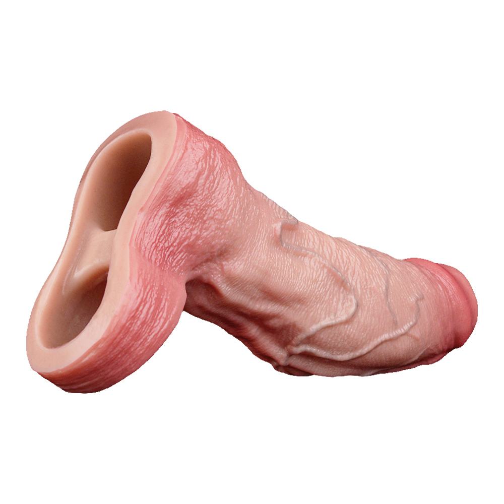 Akbar 6.69" x Girth 3.96" Silicone Realistic Penis Sleeve
