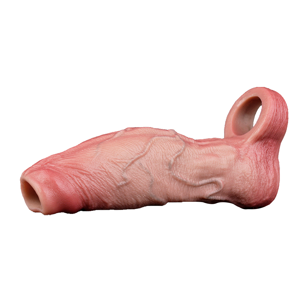 Akbar 6.69" x Girth 3.96" Silicone Realistic Penis Sleeve