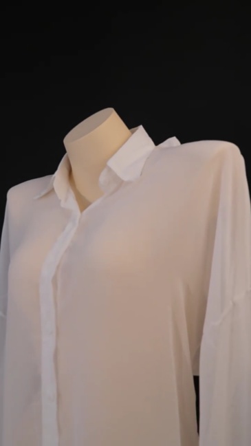 Sexy lingerie, sexy pajamas, long-sleeved thin shirt, pure desire style, boyfriend style, transparent chiffon shirt