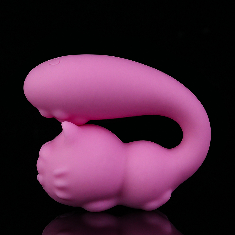 Animal-shaped multi-frequency vibrating portable AV massage wand for female masturbation, wireless electric rear-end dilation plug, sex toy