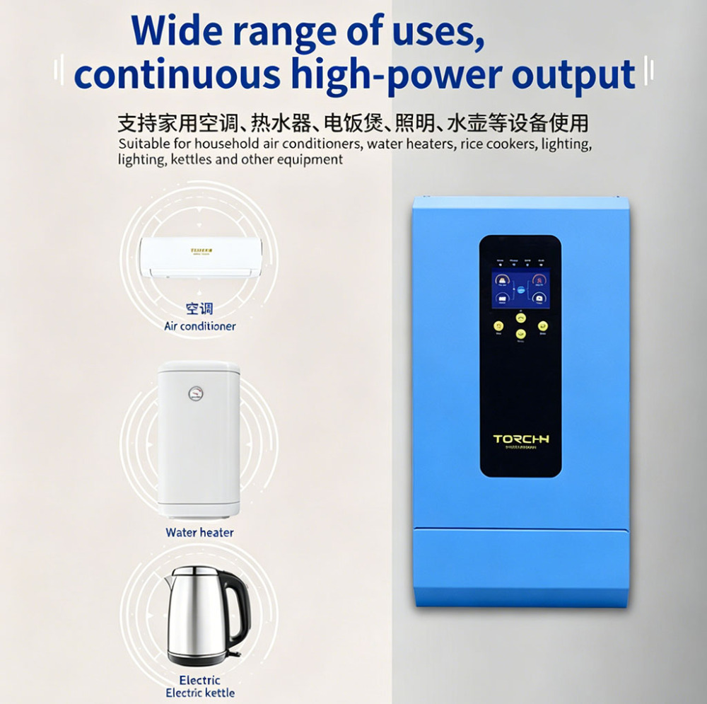 All-In-One Solar Inverter Charger, Off-Grid Hybrid Inverter, Compatible with Diesel Generator for Shed Farm RV Remote Power System
