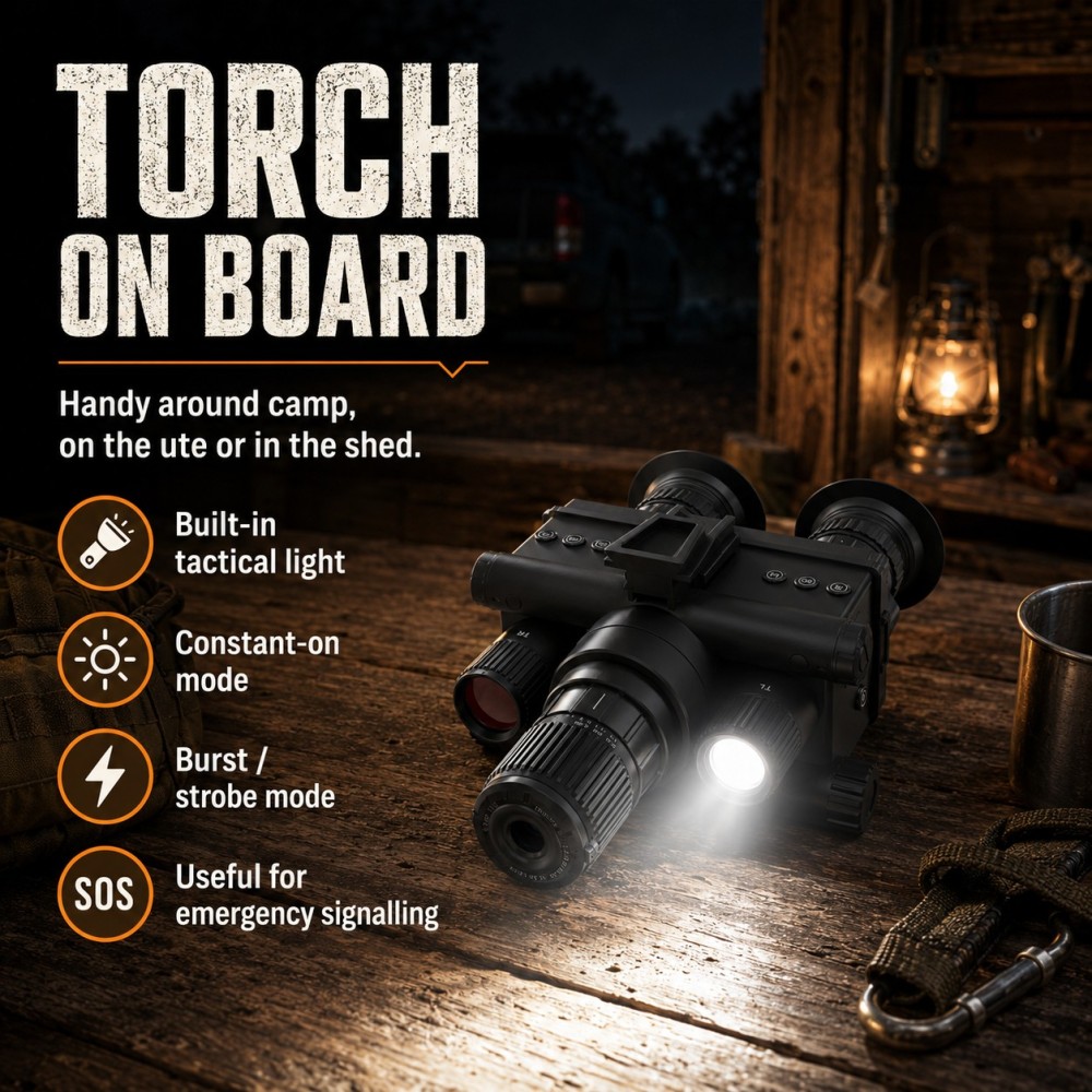Z9157 Head-Mountable Night Vision Camera – 4K Low-Light Recording with 600m Night Viewing & AMOLED Display