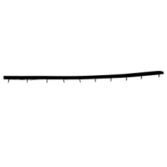 OEM 23963996 Inner pressure strip of rear door glass LH for GROOVE