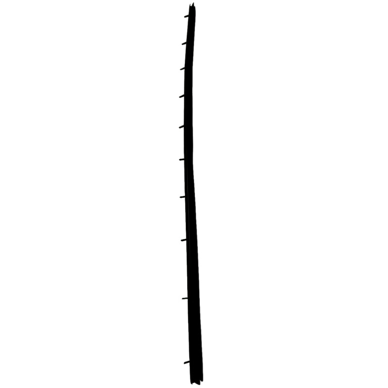 OEM 23963996 Inner pressure strip of rear door glass LH for GROOVE