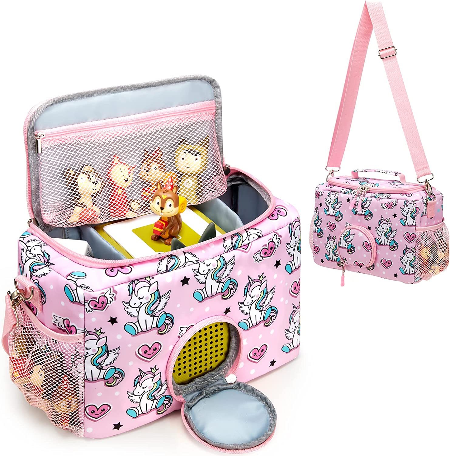 Portable Storage Bag Compatible with Tonies Audio Player Starter Set & Toniebox Figures Characters