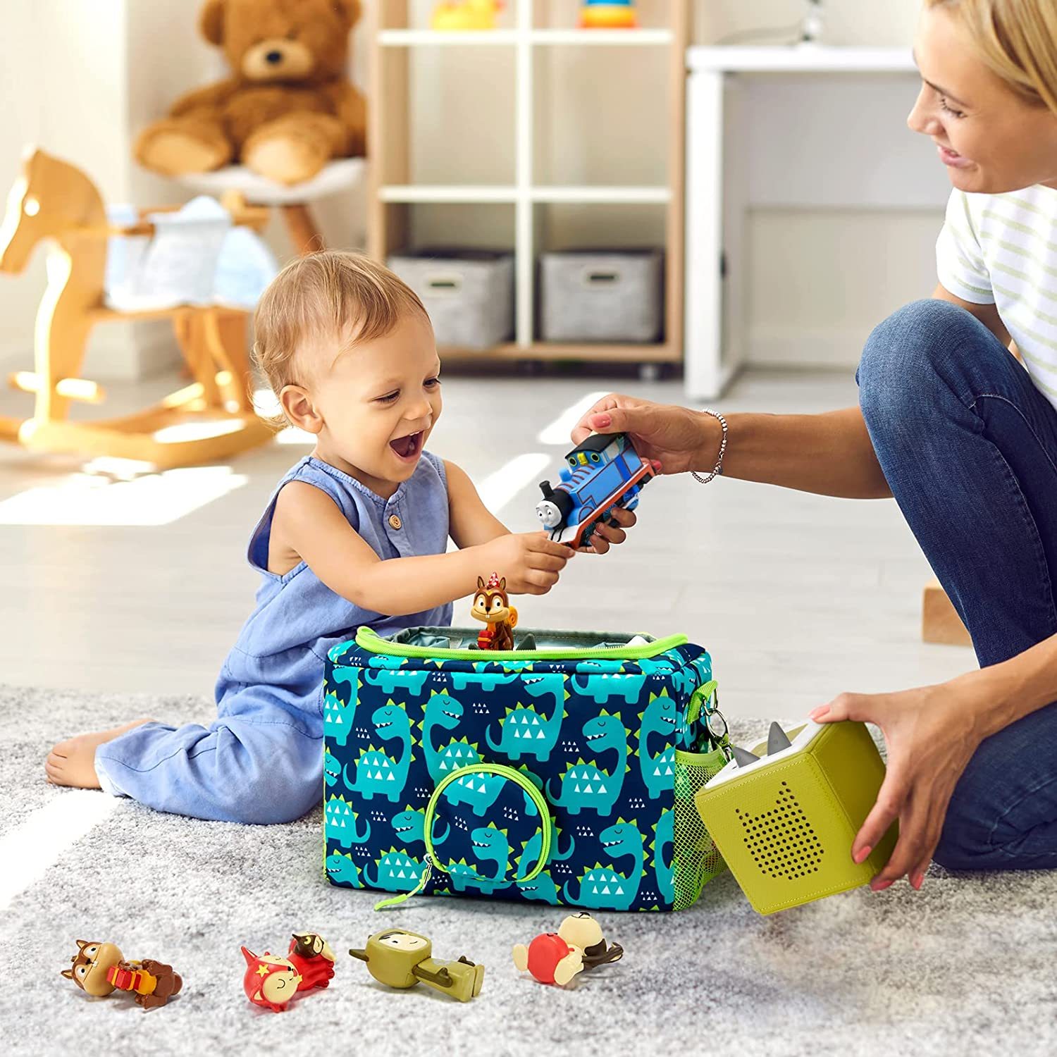 Portable Storage Bag Compatible with Tonies Audio Player Starter Set & Toniebox Figures Characters