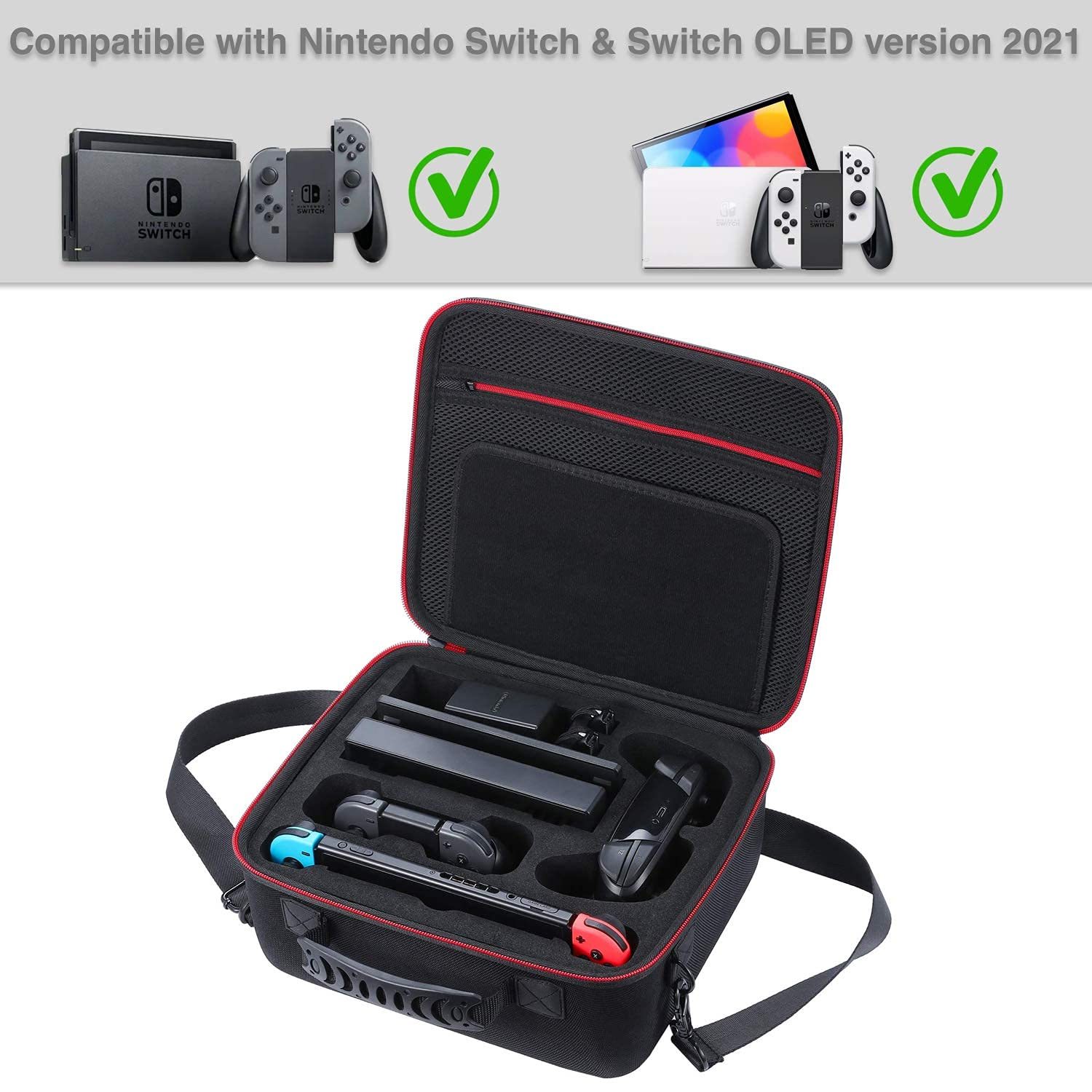 Deluxe Carrying Case Compatible with Nintendo Switch