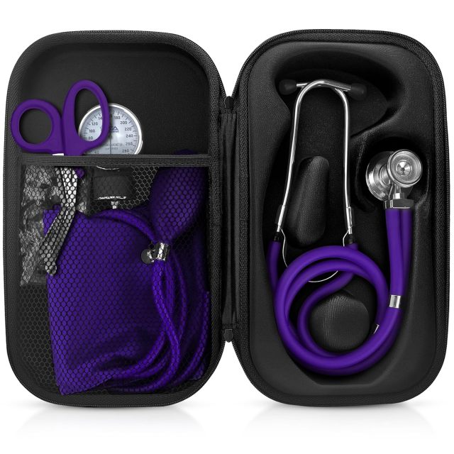 Hard Medical Carry Case for Stethoscope/ Blood Pressure Monitor/ EMT Shears