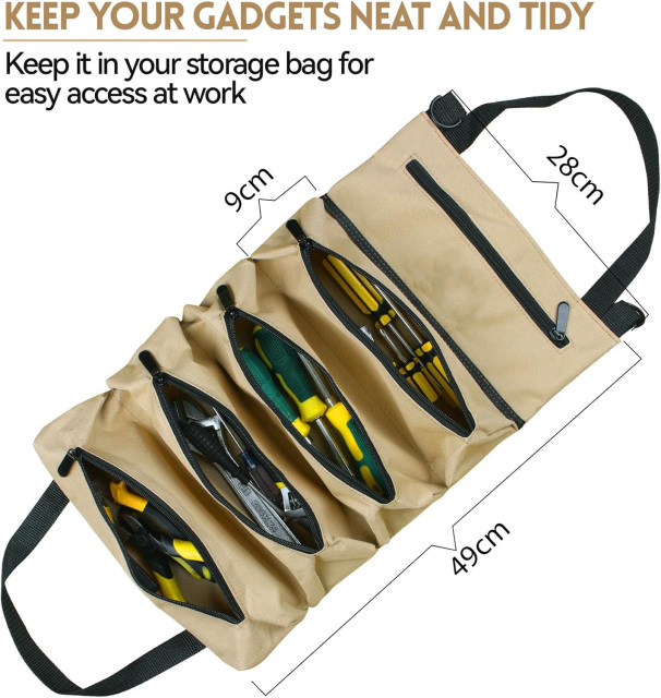 Multi-Purpose Roll Up Tool Bag