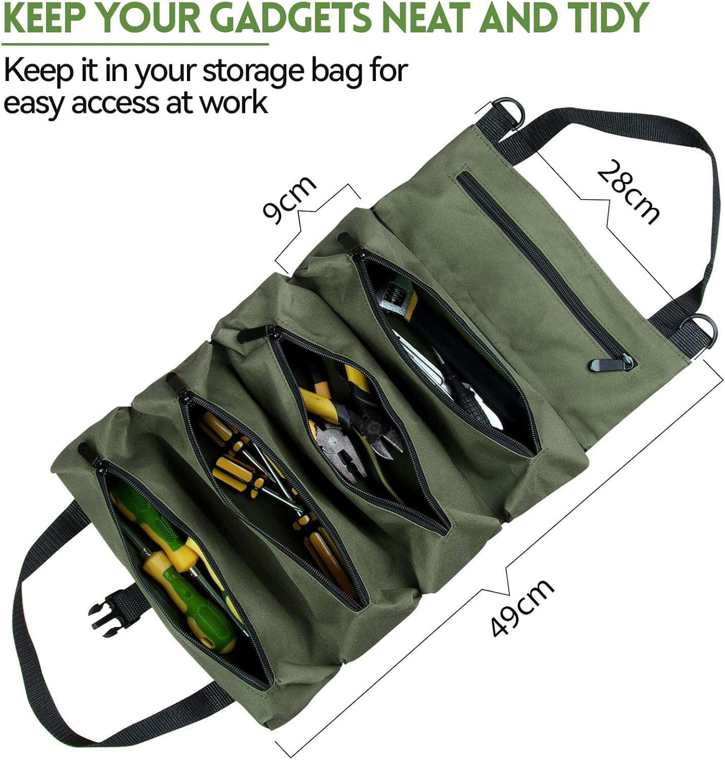 Multi-Purpose Roll Up Tool Bag