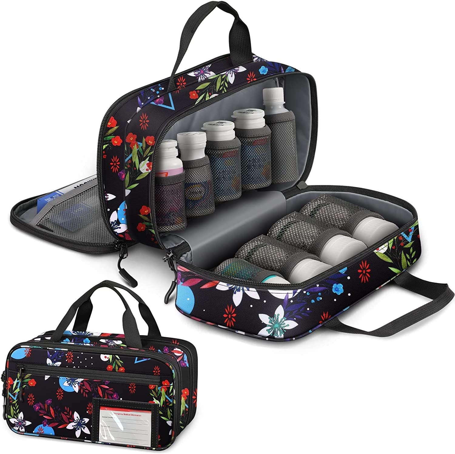 Pill Bottle Organizer Medicine Storage Bag