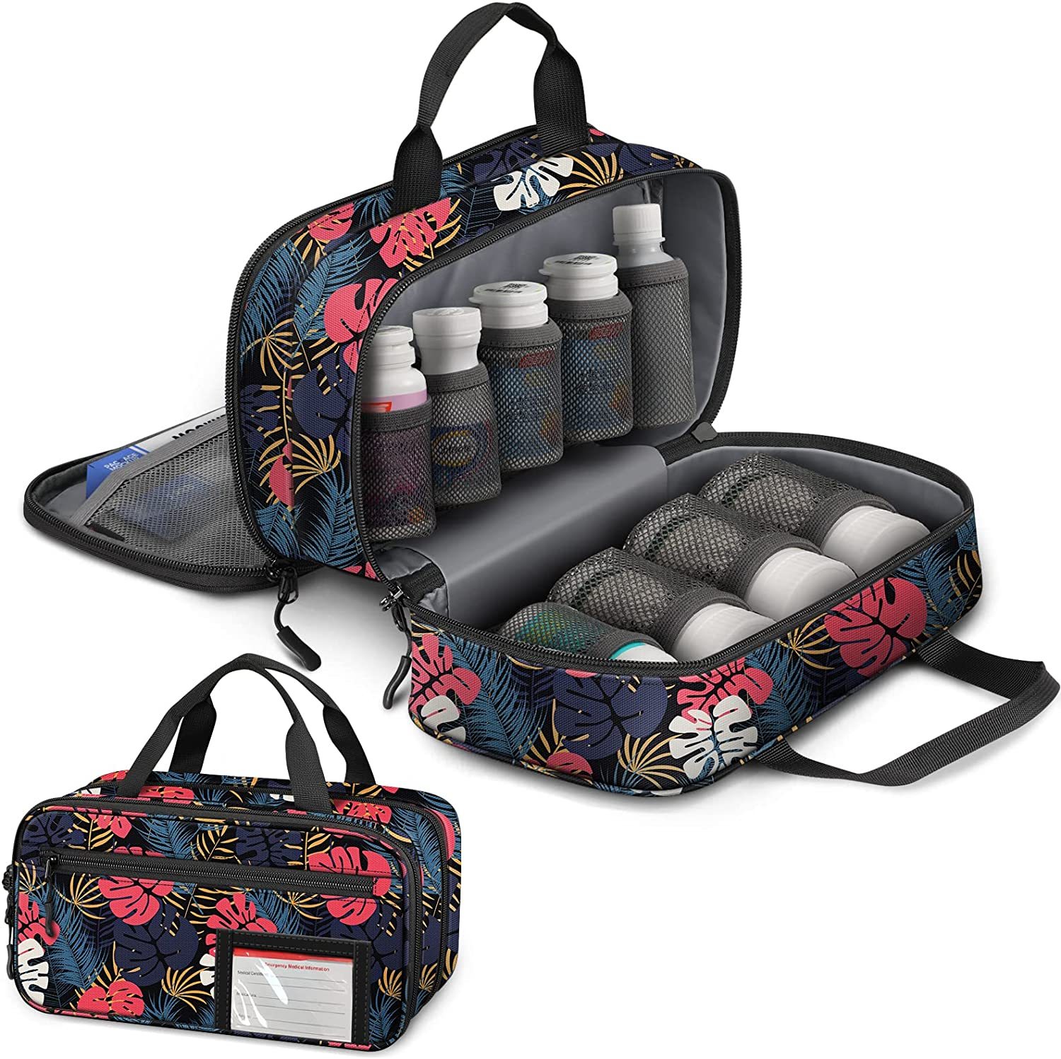 Pill Bottle Organizer Medicine Storage Bag