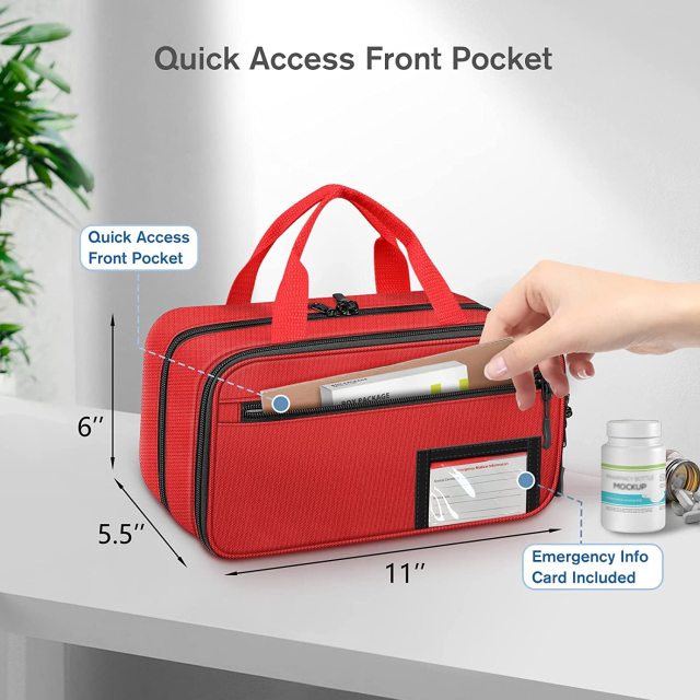 Pill Bottle Organizer Medicine Storage Bag