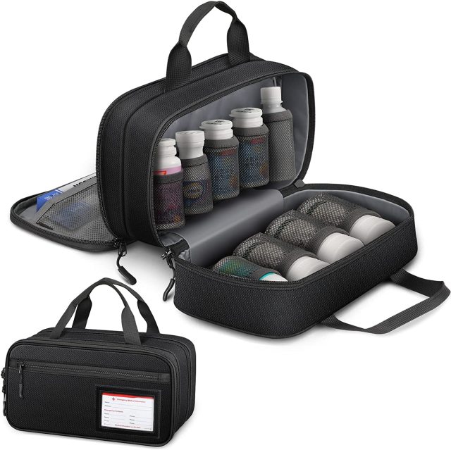Pill Bottle Organizer Medicine Storage Bag