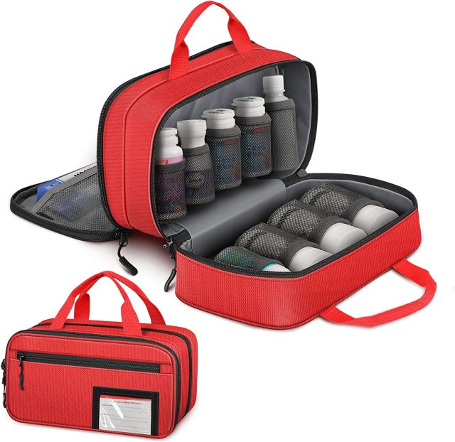 Pill Bottle Organizer Medicine Storage Bag