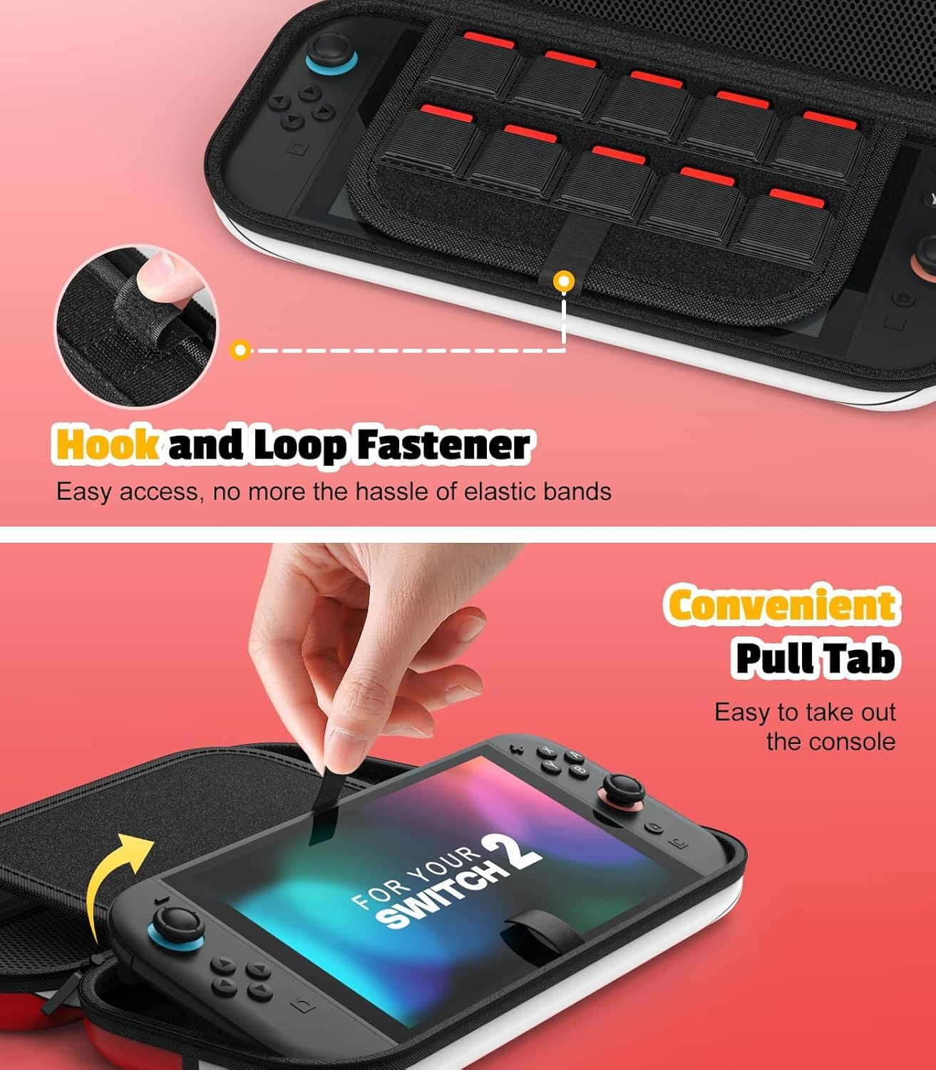 Professional Custom EVA Carry Case for Nintendo Switch 2 Games & Accessories