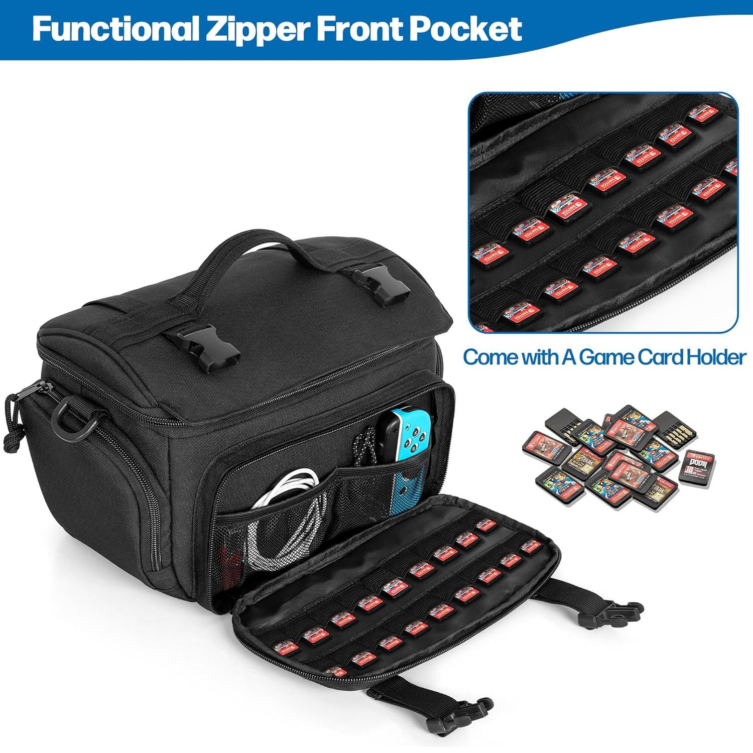 Sling Carrying Bag Compatible with Nintendo Switch/ Switch 2/ ASUS ROG Ally/ ROG Ally X/ ROG Ally X-box