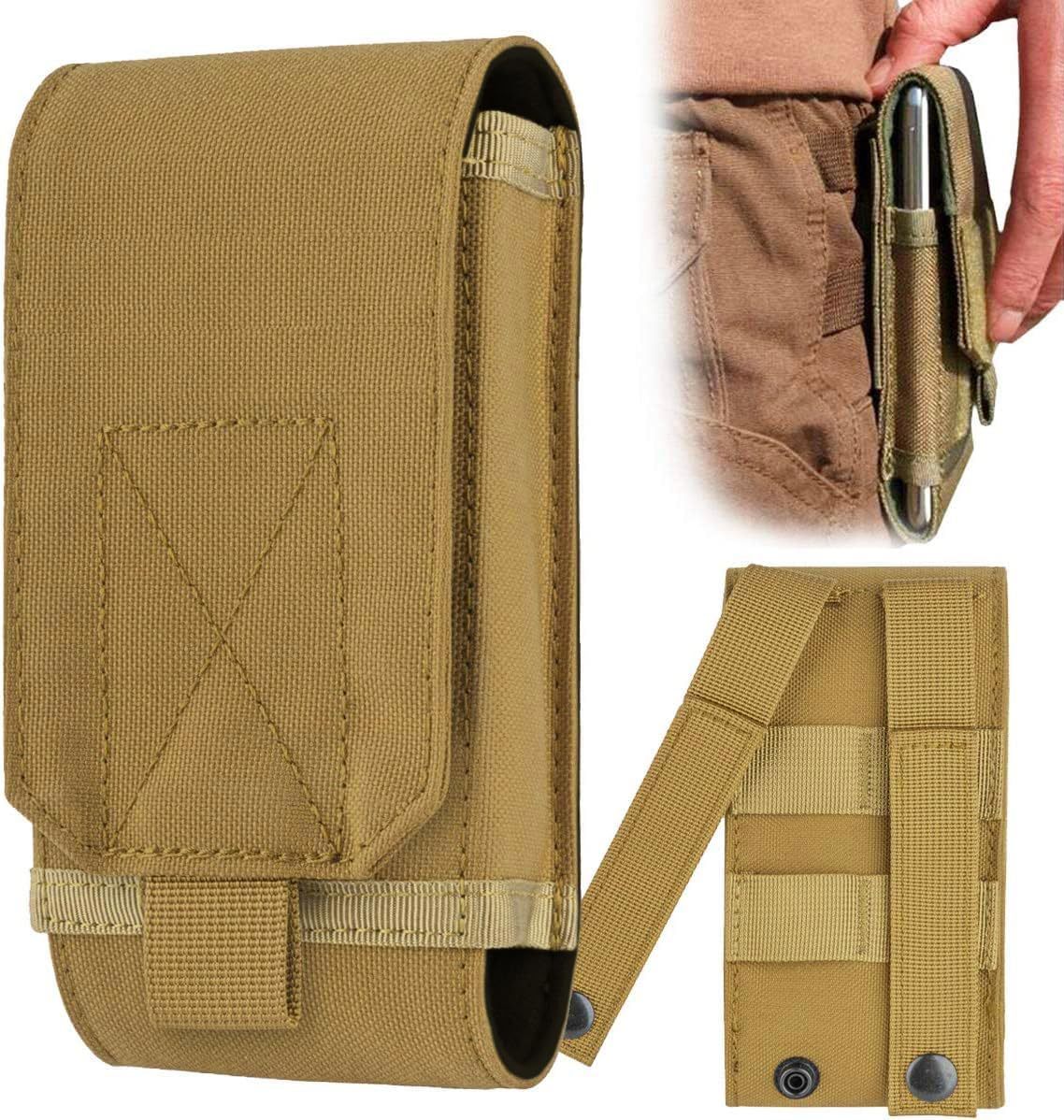 Tactical Cell Phone Holster Bag Cover Case for iPhone 16 Pro Max/15 14 13 12 Pro Max/16 15 14 Plus