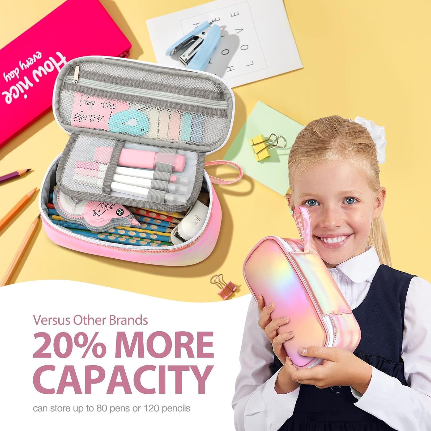 Large Capacity Pencil Case