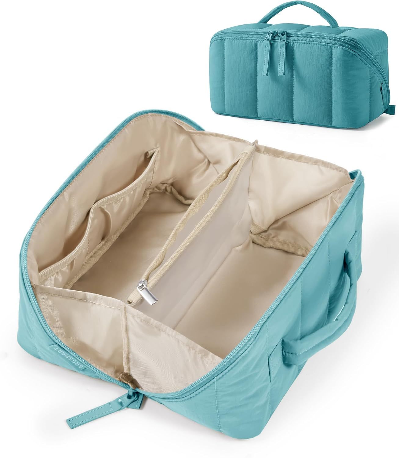 Travel Makeup Bag for Women, Portable Water-resistant Cosmetic Case