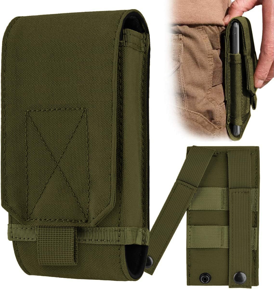 Tactical Cell Phone Holster Bag Cover Case for iPhone 16 Pro Max/15 14 13 12 Pro Max/16 15 14 Plus