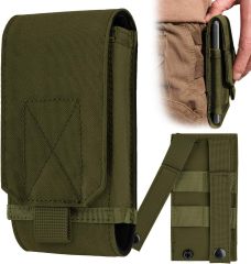 Tactical Cell Phone Holster Bag Cover Case for iPhone 16 Pro Max/15 14 13 12 Pro Max/16 15 14 Plus