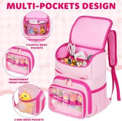 Travel Storage Backpack Bag fits for Tonies Figures Characters,Toniebox Headphones & Accessories