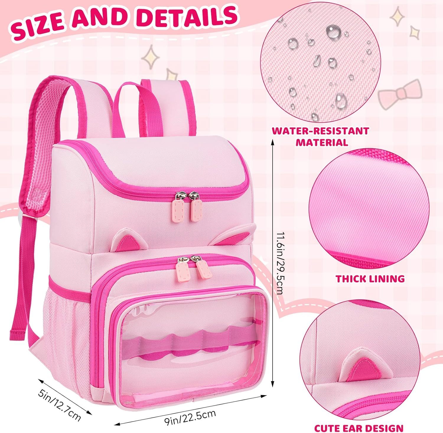 Travel Storage Backpack Bag fits for Tonies Figures Characters,Toniebox Headphones & Accessories