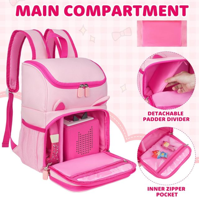 Travel Storage Backpack Bag fits for Tonies Figures Characters,Toniebox Headphones & Accessories