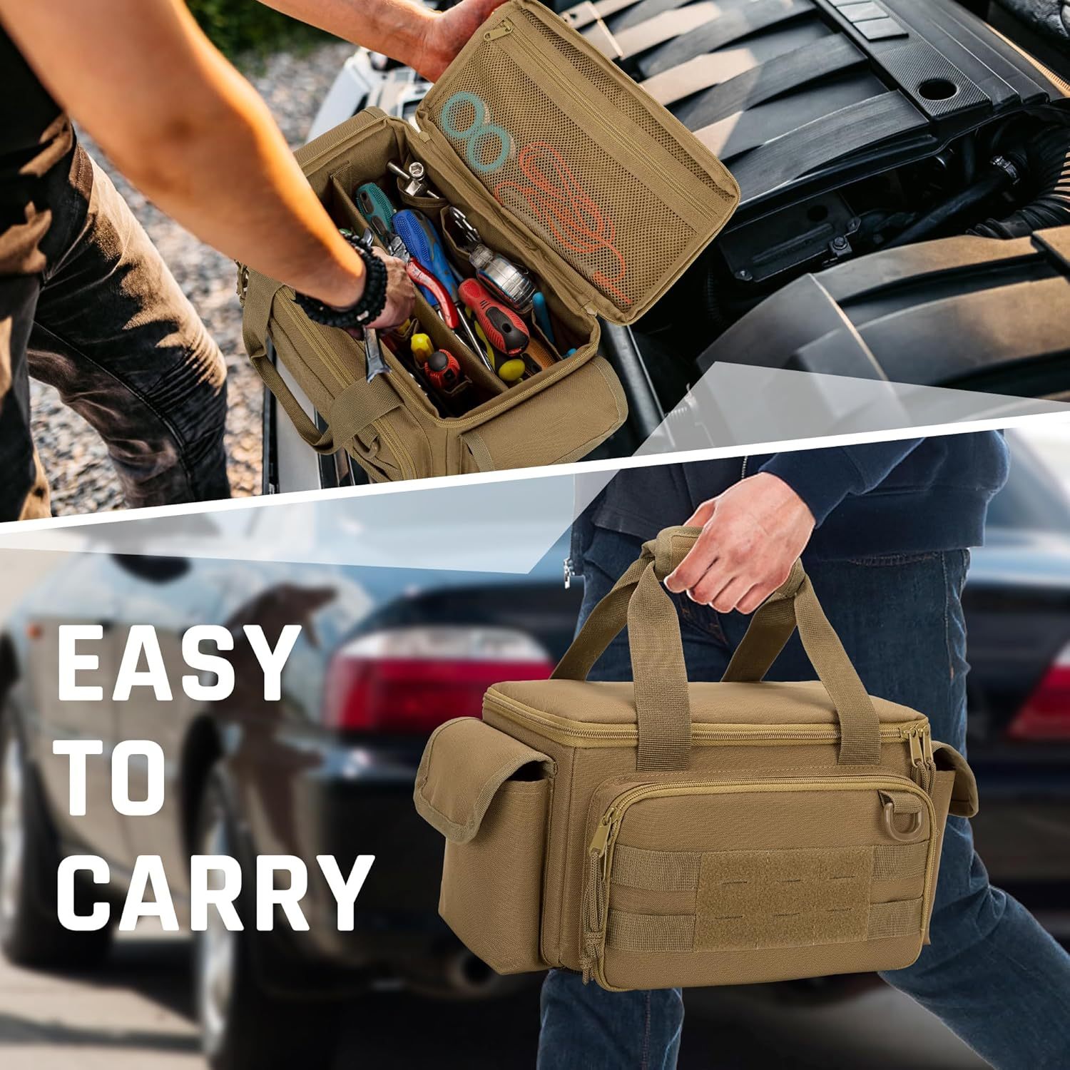 Small Tool Bag with Anti-friction and Thick Padded Bottom