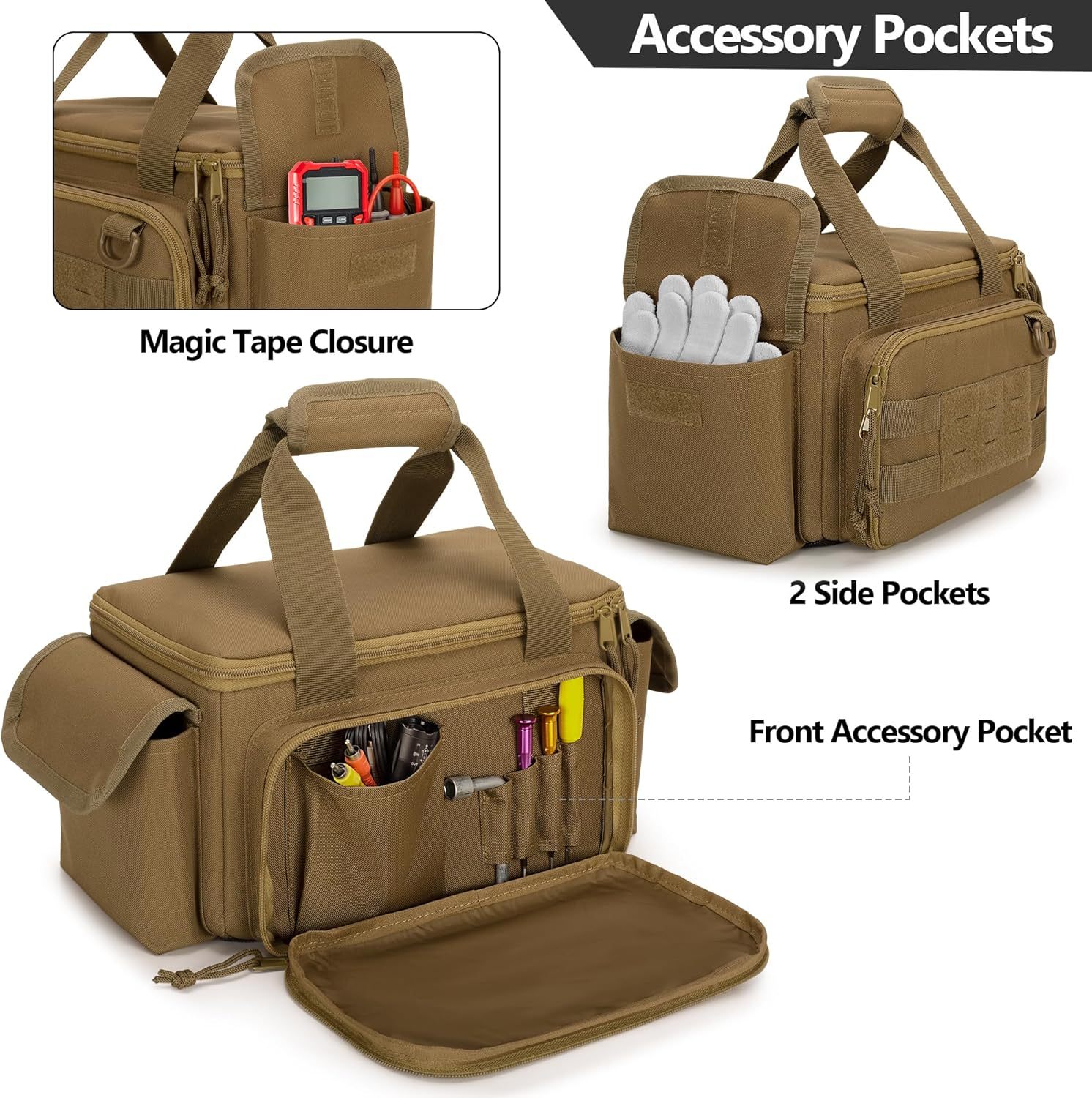 Small Tool Bag with Anti-friction and Thick Padded Bottom