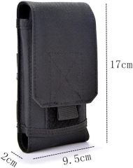 Tactical Cell Phone Holster Bag Cover Case for iPhone 16 Pro Max/15 14 13 12 Pro Max/16 15 14 Plus