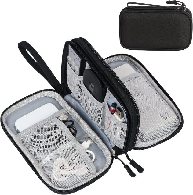 All-in-One Pouch for Cable, Cord, Charger, Phone, Earphone