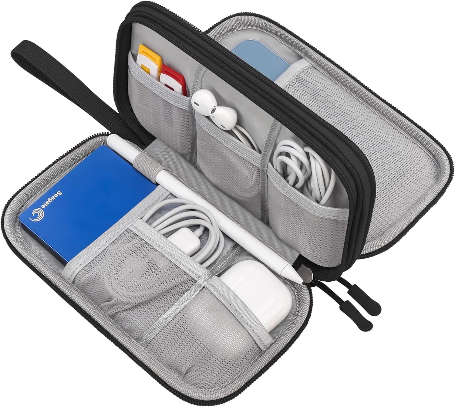 All-in-One Pouch for Cable, Cord, Charger, Phone, Earphone