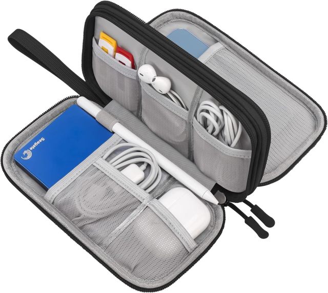 All-in-One Pouch for Cable, Cord, Charger, Phone, Earphone