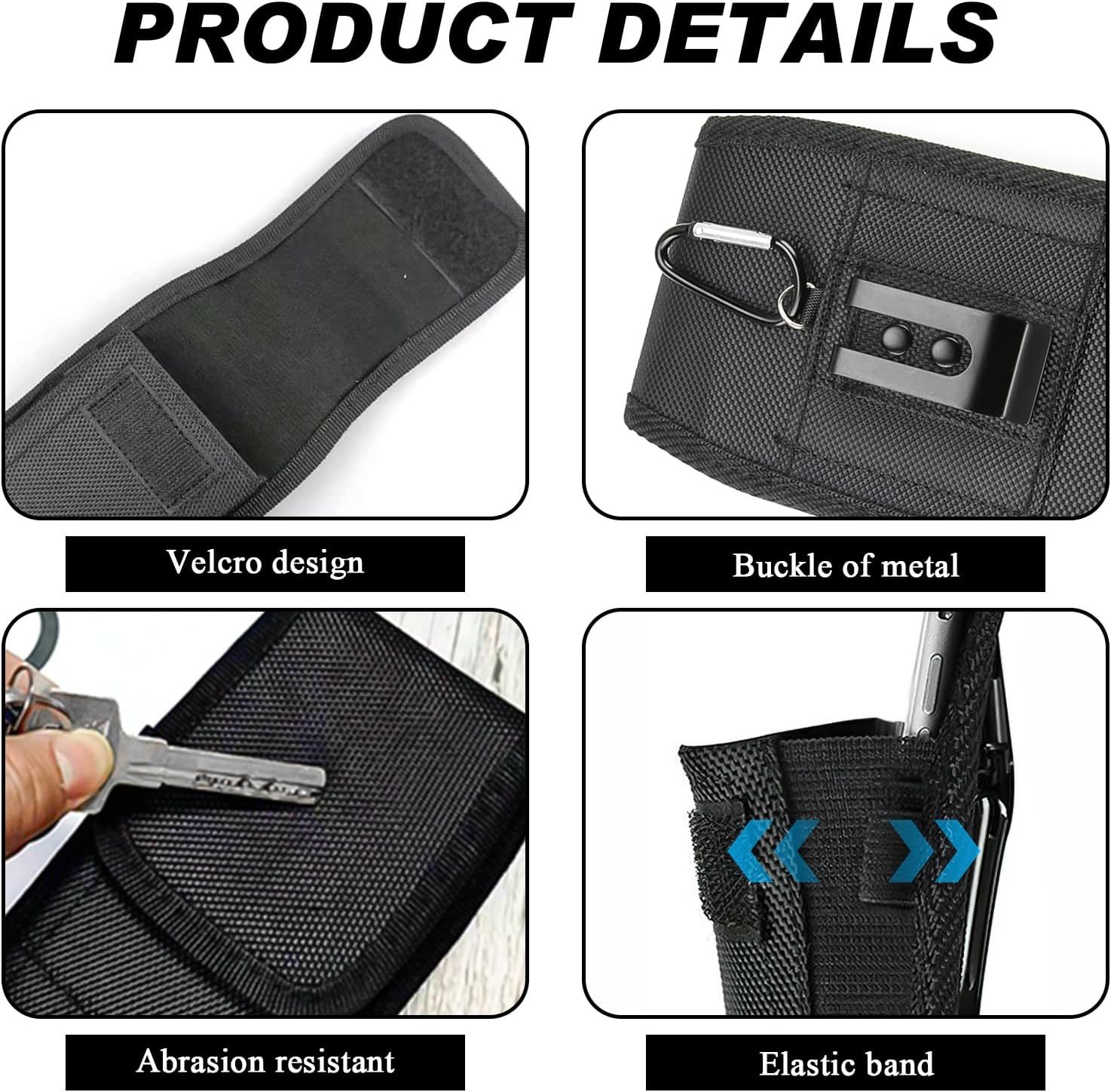 Cell Phone Pouch Nylon Belt Holster Case